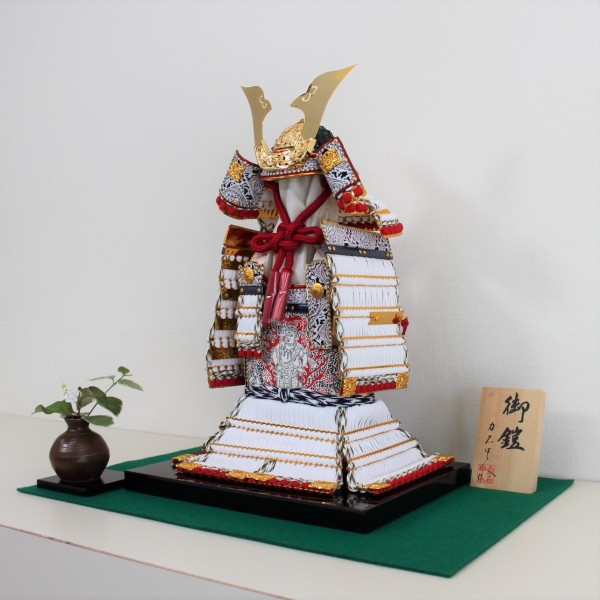 12号3段 奉納鎧 小鍬形 鏡面（赤／白／紺） - 画像 (6)